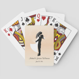 Mariage Couple Personnalisé Bicycle® Cartes de Jeu