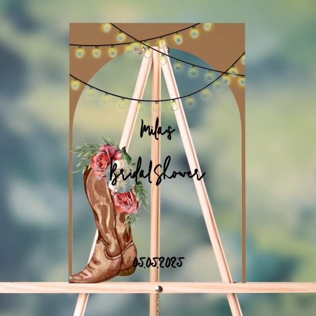 Mariage cowboy rose floral  (Neutre)