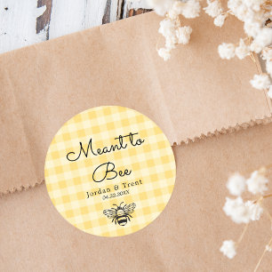 Mariage d'abeille Jaune / Sticker de douche