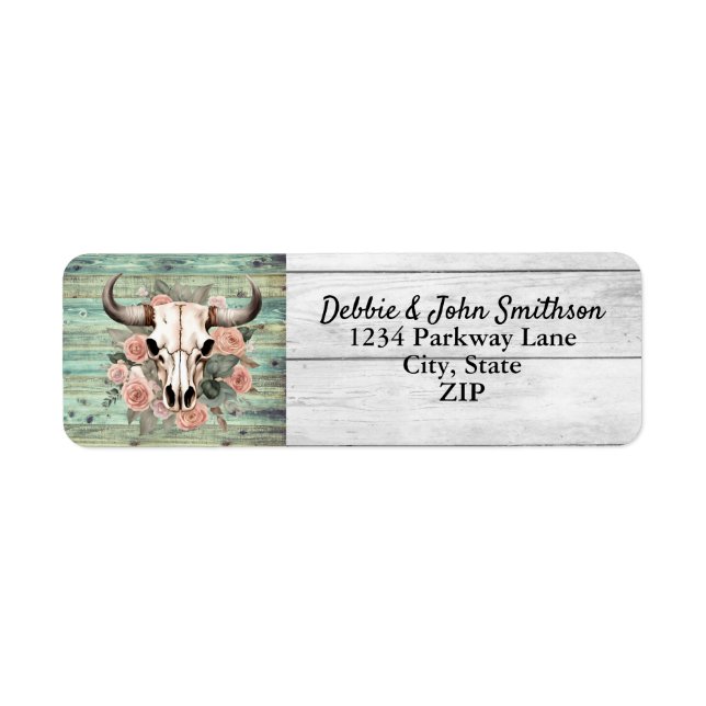 Mariage d'âge du crâne floral de la vache de l'Oue (Devant)