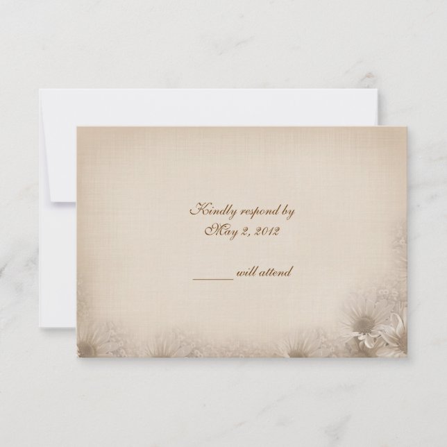 Mariage Daisy RSVP (Devant)