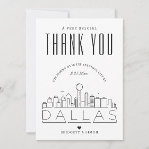 Mariage Dallas   MERCI + CARTE PHOTO