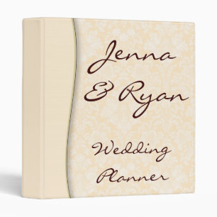 Mariage damassé Planner ou Recette Classeur nuptia