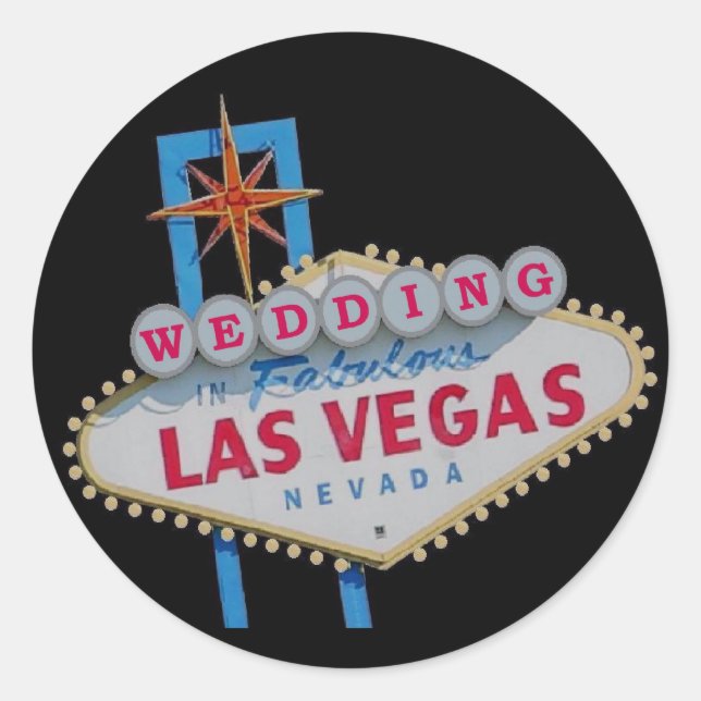 MARIAGE Dans Fabulous Las Vegas Sticker (Devant)