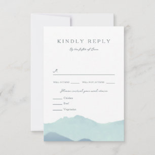 Mariage dans la chaîne de montagnes RSVP