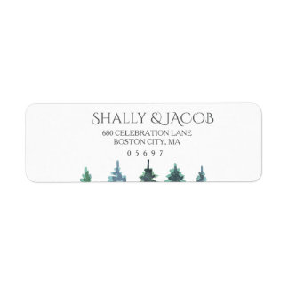 Mariage d'aquarelle d'hiver