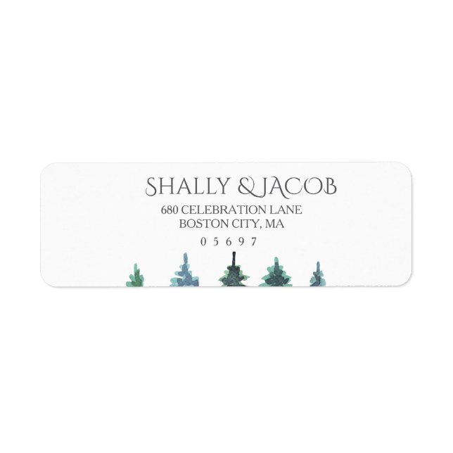 Mariage d'aquarelle d'hiver (Devant)