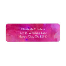 Mariage d'aquarelle rose