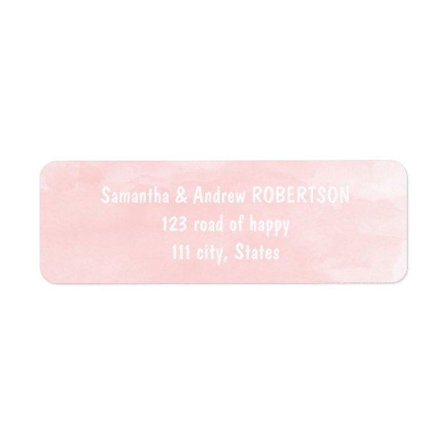 Mariage d'aquarelle rose vif moderne (Devant)