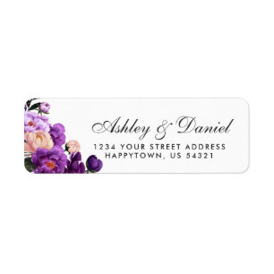 Mariage d'aquarelle violet ultra violet