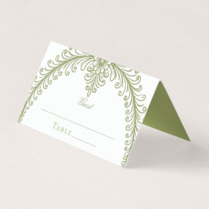 Mariage d'arc de France vert olive