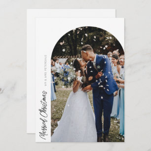 mariage d'arche de noël marié faire-part