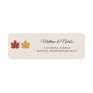 Mariage d'automne à feuille d'érable jaune Bourgog