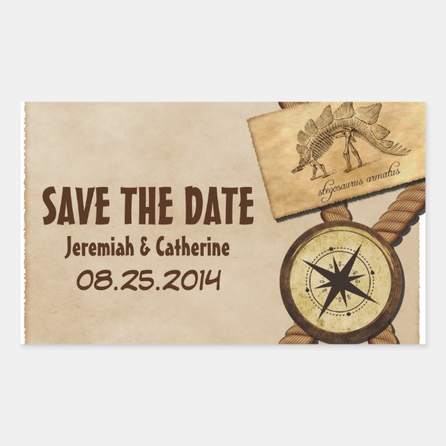 Mariage d'aventure vintage Enregistrer les sticker (Devant)