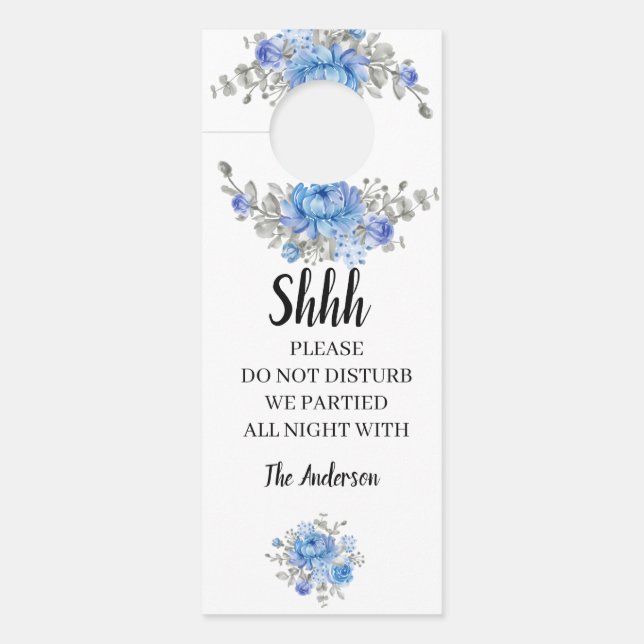 Mariage de bienvenue des fleurs bleues Affichette  (Devant)
