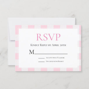 Mariage de Buffalo rose RSVP