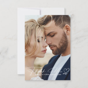 Mariage de calligraphie Merci Dusty Blue ID771