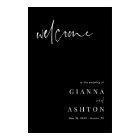 Mariage de calligraphie moderne noire Affiche de b