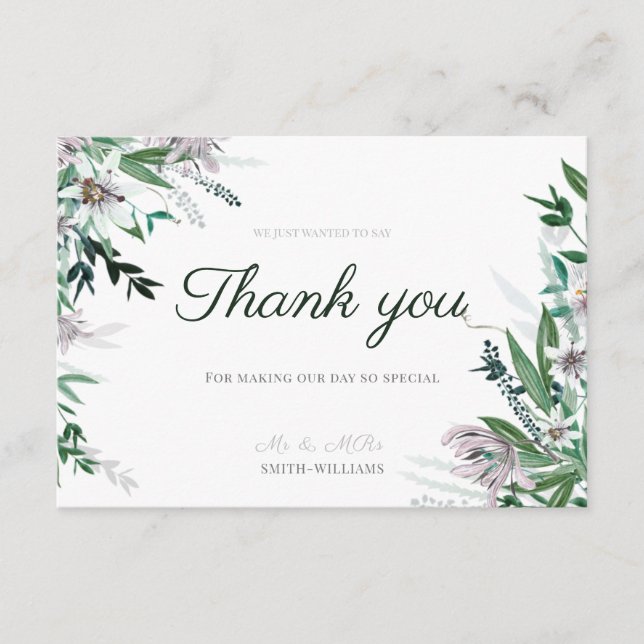mariage de carte Carte de remerciements (Devant)