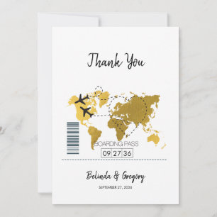 Mariage de carte d'embarquement de destination