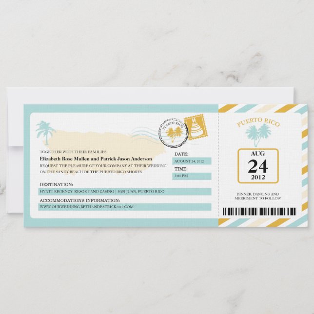 Mariage de carte d'embarquement de par avion de (Devant)