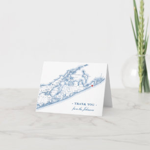 Mariage de carte Montauk NY Personnalisé