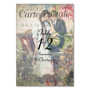 mariage de carte postale vintage