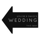 Mariage de cette façon Flèche minimaliste panneau