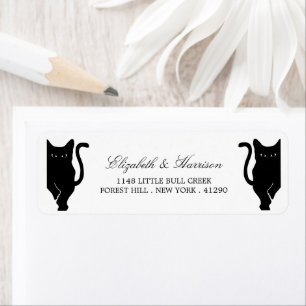 Mariage de chat noir Whimsical moderne