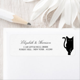 Mariage de chat noir Whimsical moderne