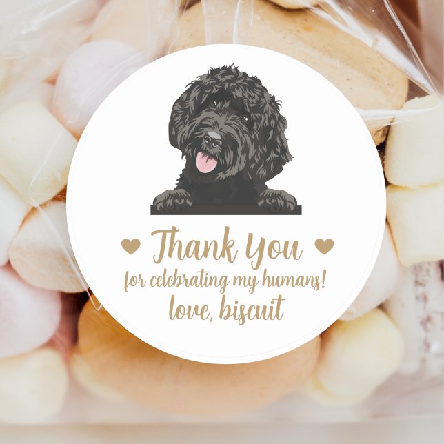 Mariage de chien personnalisé Favoriser Stickers (Créateur téléchargé)