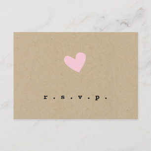Mariage de coeur simple RSVP