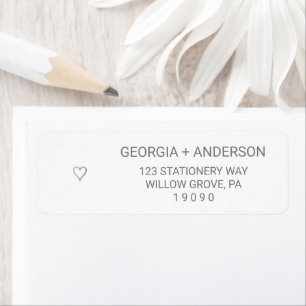 Mariage de coeur simple Silver Foil