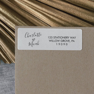 Mariage de coeur tiré à la main