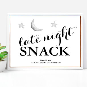 Mariage de collation en fin de soirée affiche