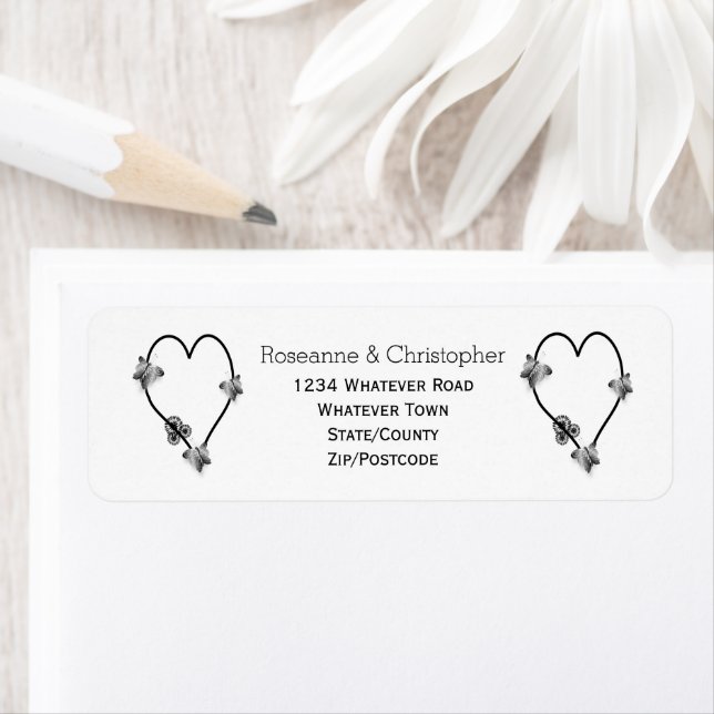 Mariage de conception cardiaque du papillon noir e (En situation)
