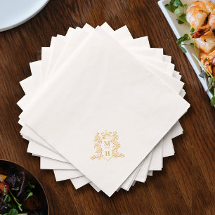 Mariage de couronne coeur or monogrammé angle pers