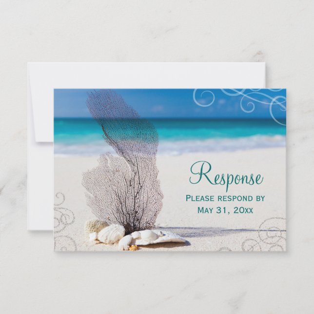 Mariage de destination de Coral Beach RSVP (Devant)