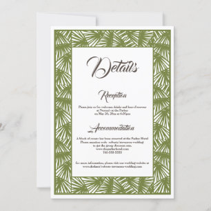 Mariage de destination, mariage de plage, carte de