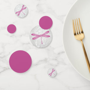 Mariage de dragonfly Magenta Table Confetti
