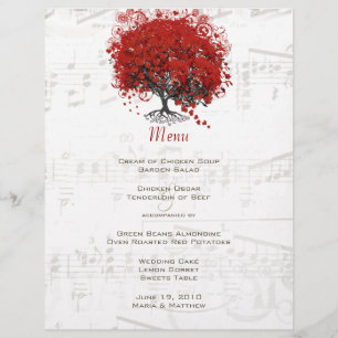 Mariage de feuille de coeur rouge