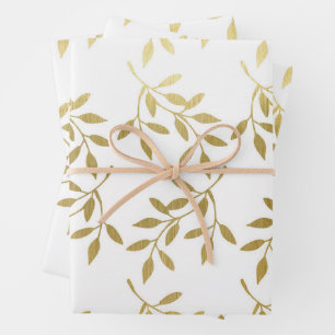 Mariage de feuille d'or romantique
