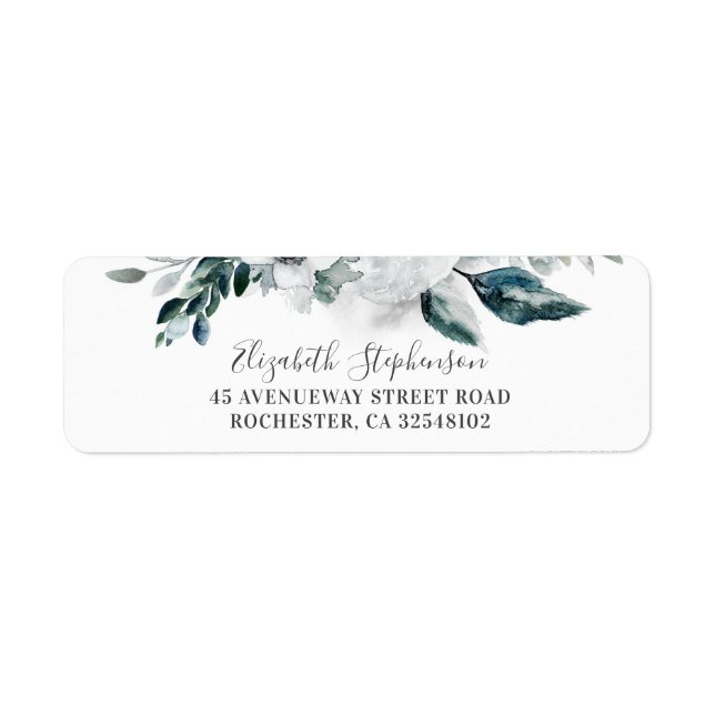 Mariage de fleurs d'aquarelle blanche (Devant)