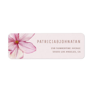 Mariage de fleurs de magnolia rose aquarelle