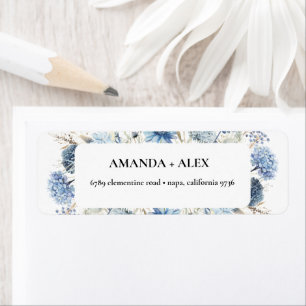 Mariage de fleurs de printemps bleu Dusty