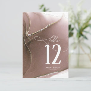 Mariage de flux d'encre Numéro de table Numéro de 