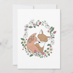 Mariage de Fox Couple Faire-part de mariage Woodla