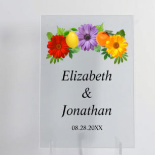 Mariage de jardin floral de agrumes