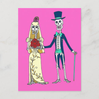 Mariage de la carte postale morte