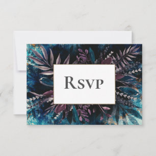 Mariage de la carte RSVP Dark and Moody